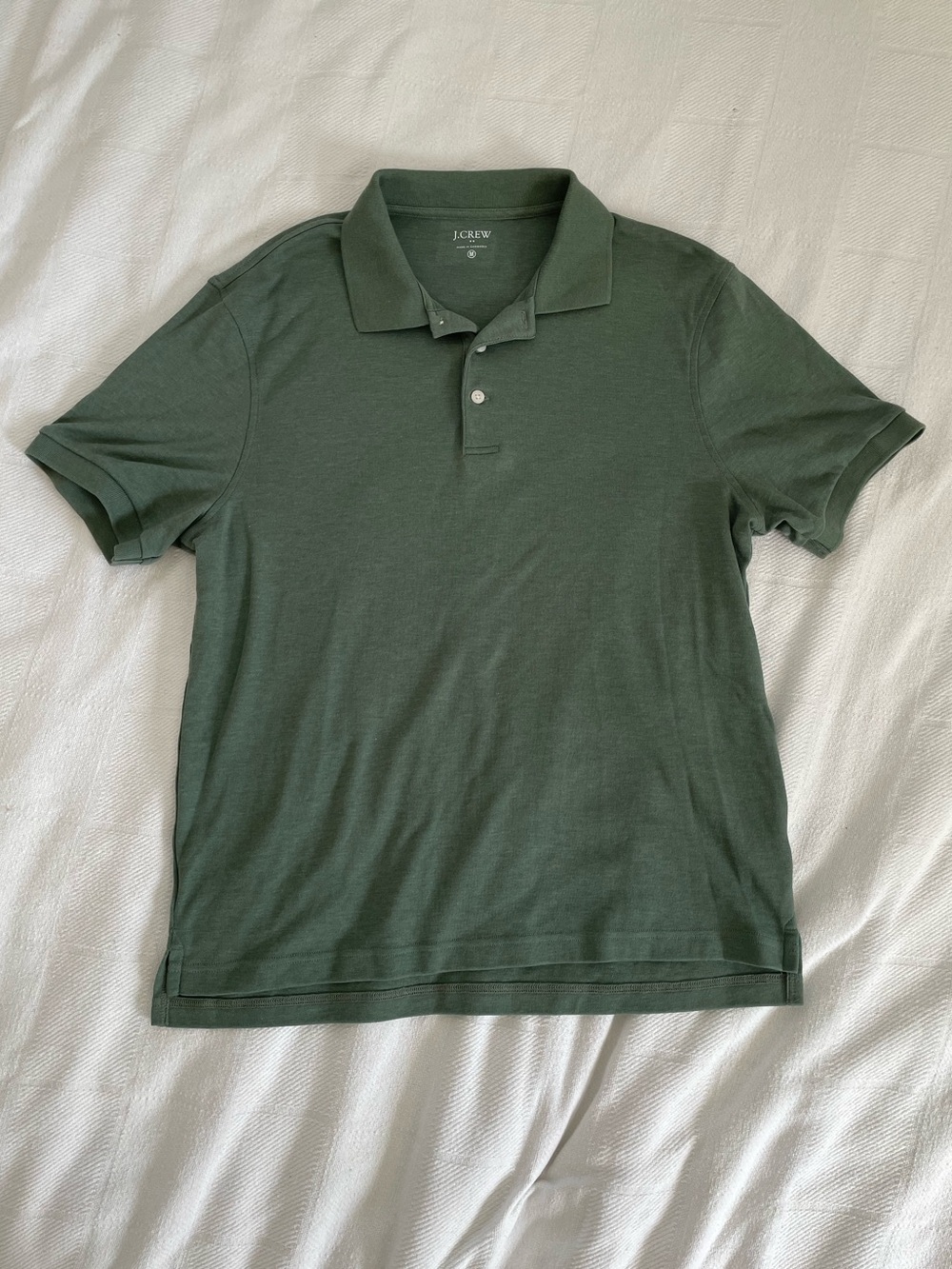 J. Crew Men's Dark Green Polo Shirt